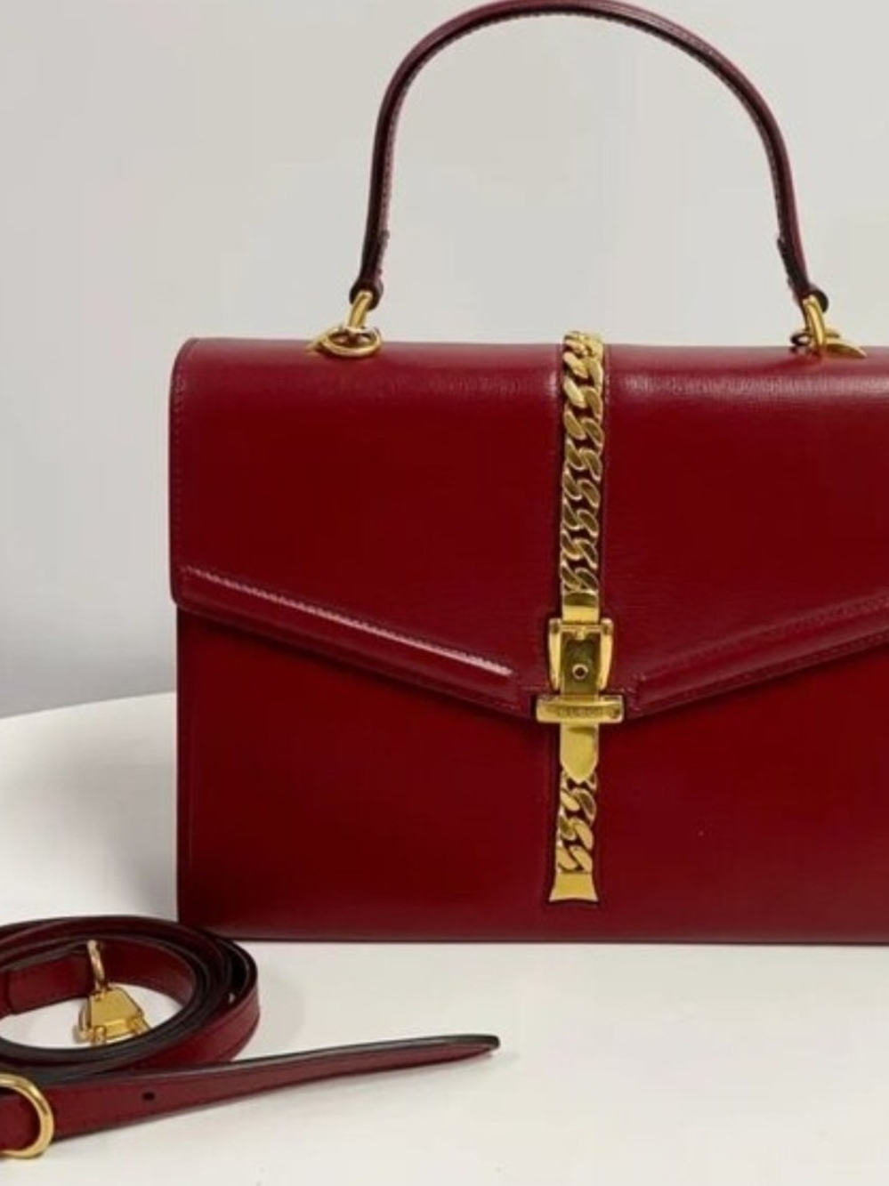 Gucci Red Sylvie 1969 Top-Handle